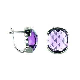 Серьги с синт кварцем