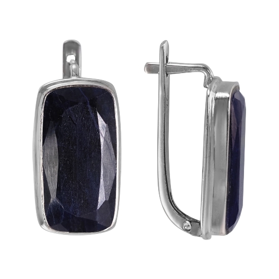 Серьги 'Марианна' с корундом