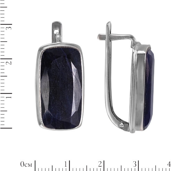 Серьги 'Марианна' с корундом