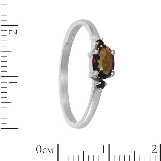 Кольцо 'Амелия' с медовым турмалином