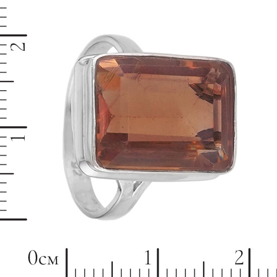 Кольцо 'Эксолон' с султанитом, родий