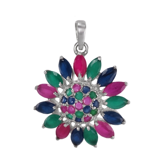 Подвеска 'Астра' с сн корундом