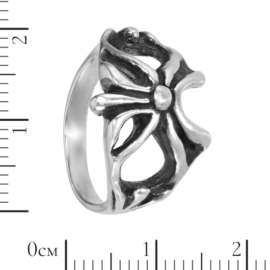 Кольцо 'Маска' серебряное