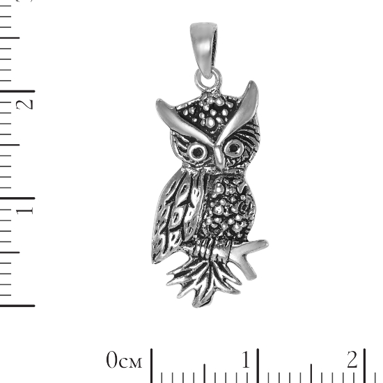 Подвеска 'Филин' серебряная