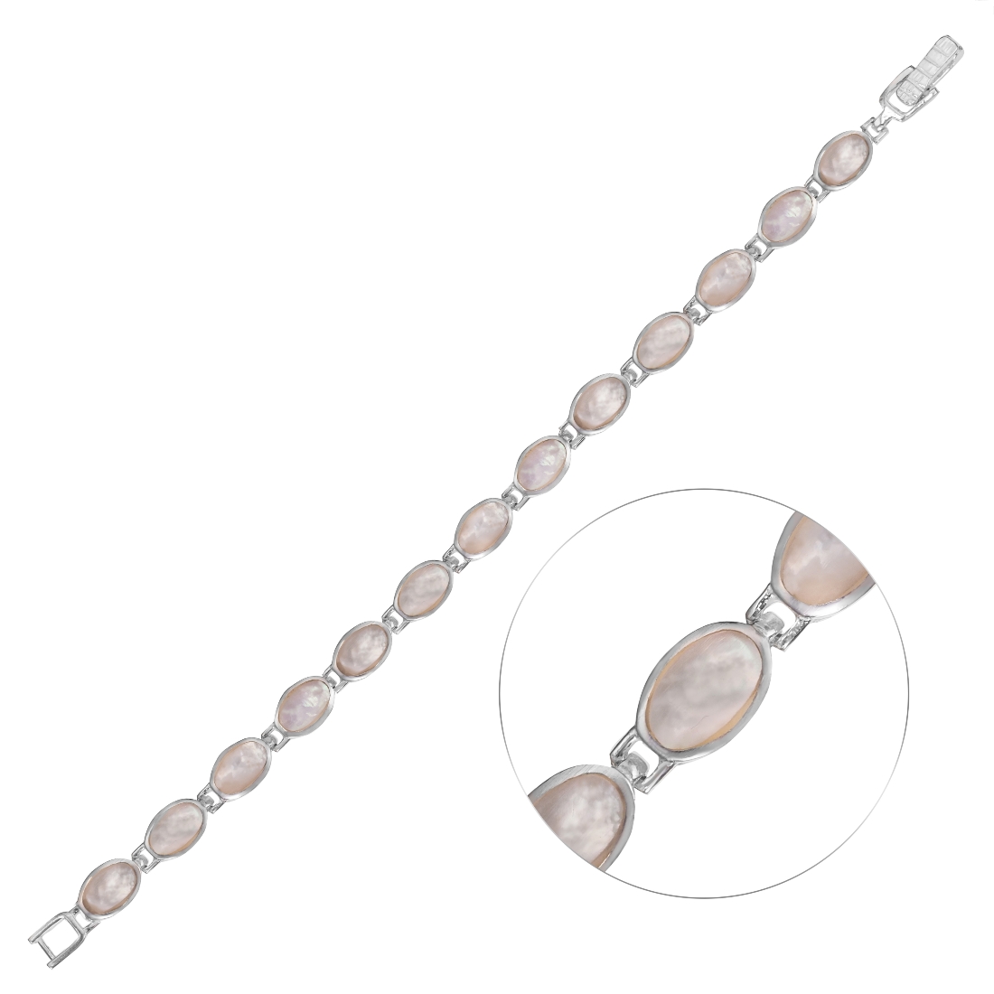 Браслет 'Ратана' с перламутром