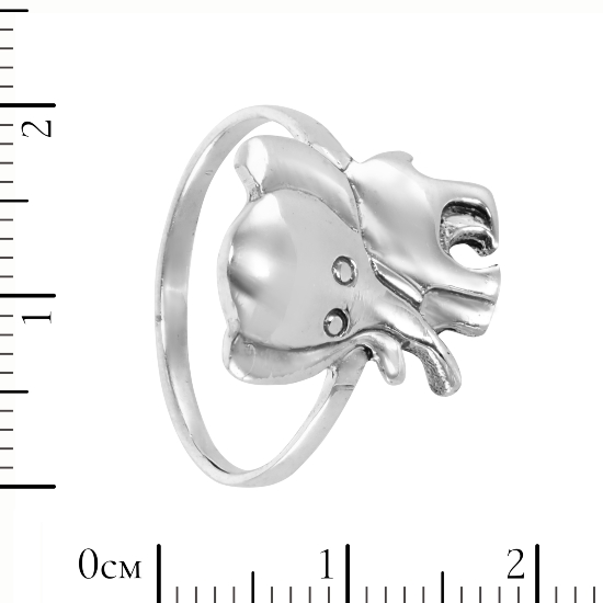 Кольцо 'Слон' серебряное